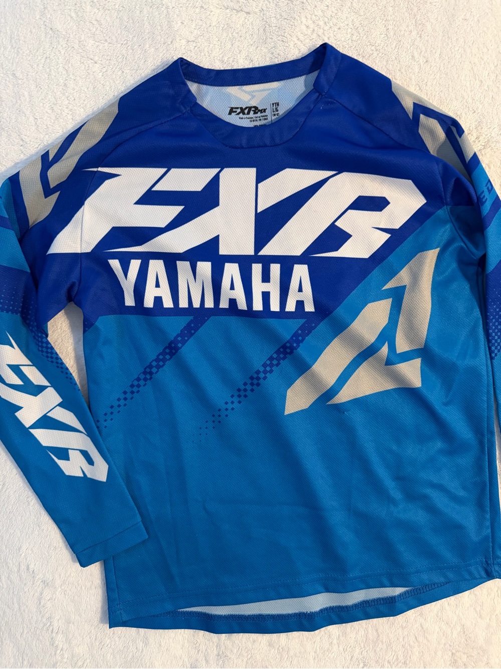 Yamaha Kids Blue MX Racing Pants (26) & top (10/12 yr) Blue GUC - Picture 2 of 12
